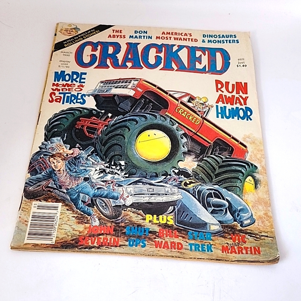 Vintage 1990 Cracked w/ Rolling Stones Poster